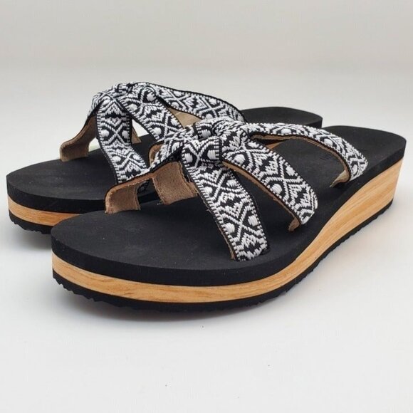 Light Weight Slide Sandals with Wedge Heal Womens Size 7 - Picture 5 of 5